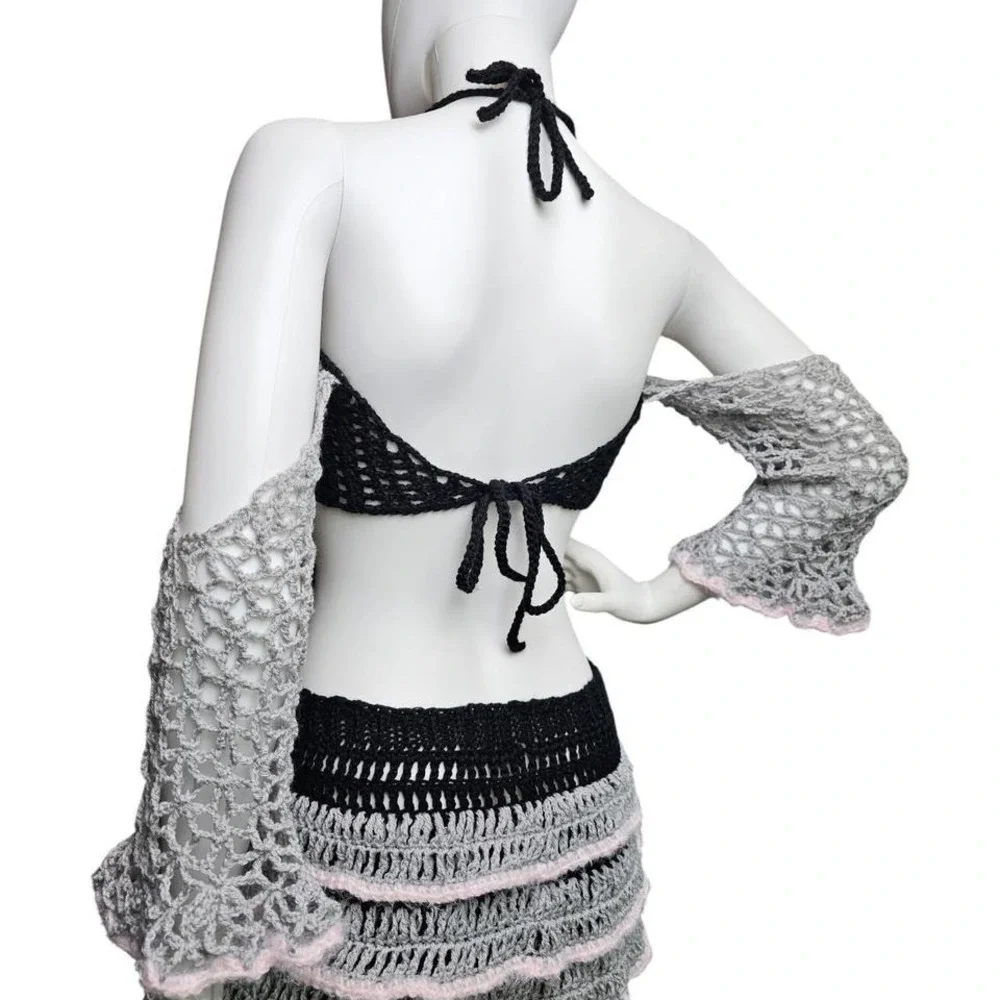 Handmade crochet corset
